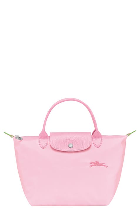 Longchamp Ladies Le Pliage Cuir Mini Top-handle Bag - Pink