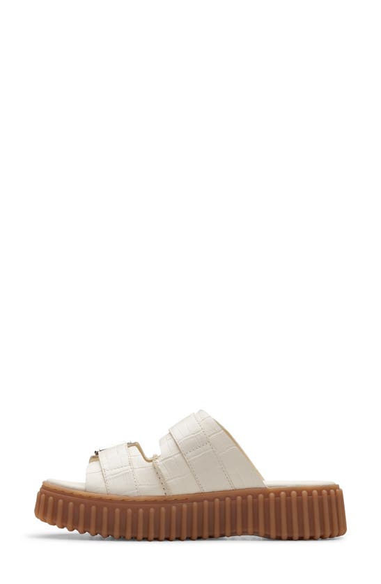 Shop Clarks Torhill Platform Slide Sandal In Cream Interest