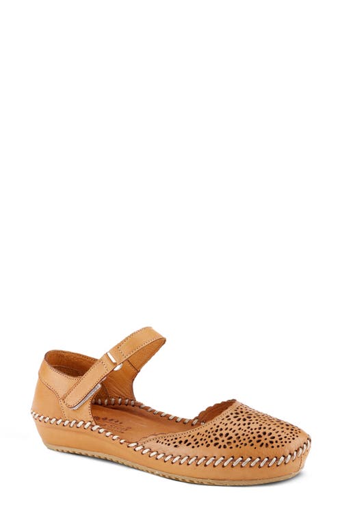 Shop Spring Step Wallania Wedge Sandal In Camel