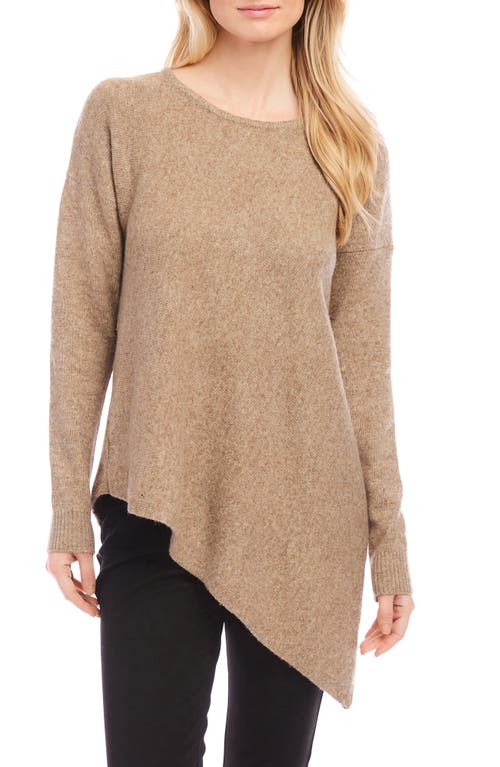 Shop Karen Kane Asymmetric Sweater In Earth