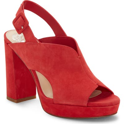 Vince Camuto Jeangel Platform Sandal, Red