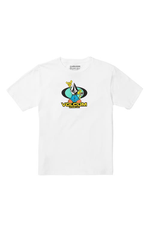 Volcom Kids' Baggy Graphic T-Shirt in White 