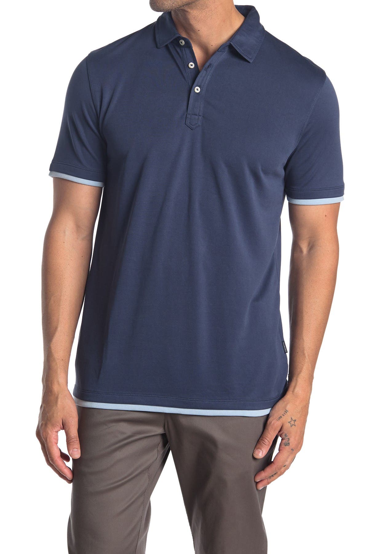 7 Diamonds | Foster Tipped Polo | Nordstrom Rack