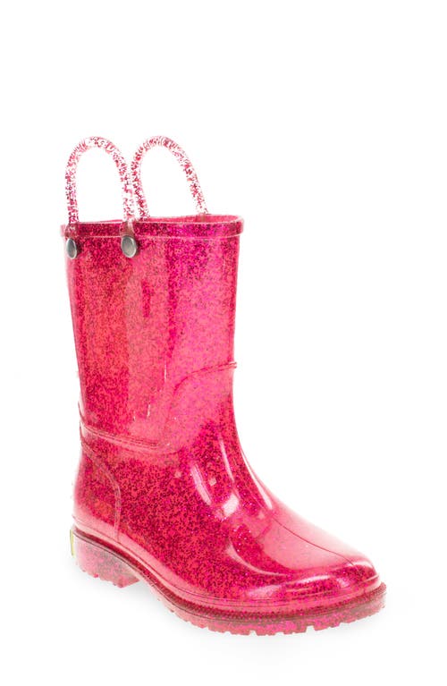 Western Chief Glitter Waterproof Rain Boot Pink at Nordstrom, M