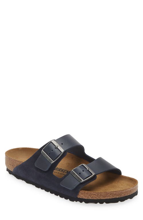 Shop Birkenstock Arizona Slide Sandal In Midnight