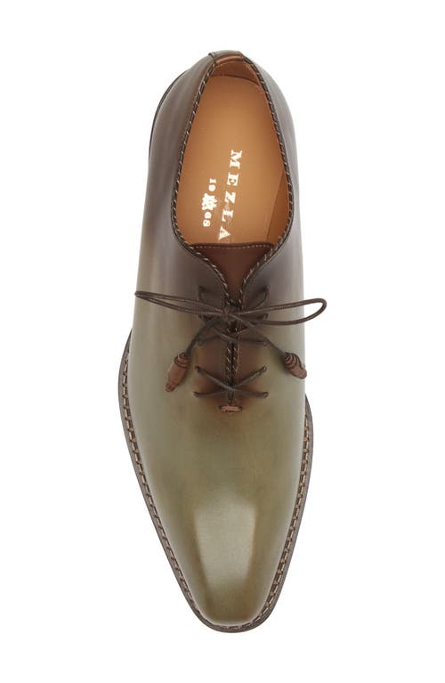 Shop Mezlan Barbaro Oxford In Olive/mocha