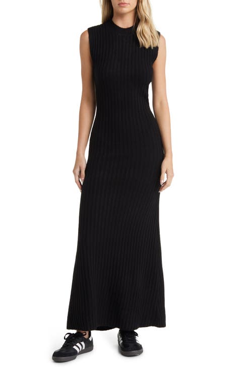 Dresses for Women - Solid Cami Dress (Color : Black, Size : X-Large)