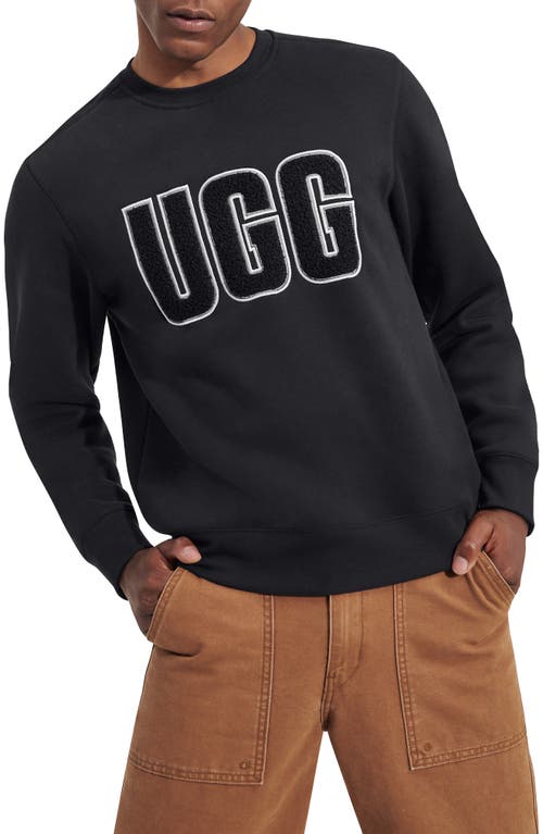 UGG(r) Heritage Logo Crewneck Sweatshirt in Tar