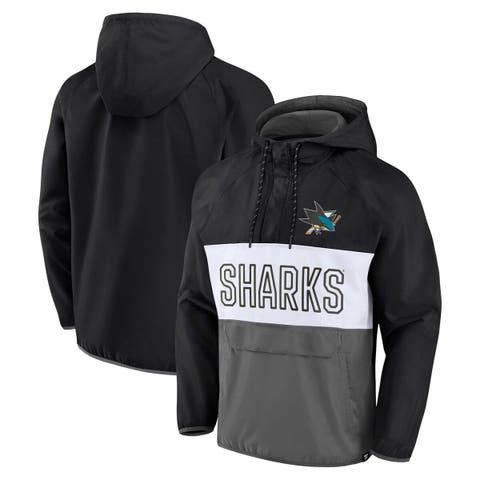 Men's Fanatics Branded Black/Gray San Jose Sharks Backhand Shooter ...