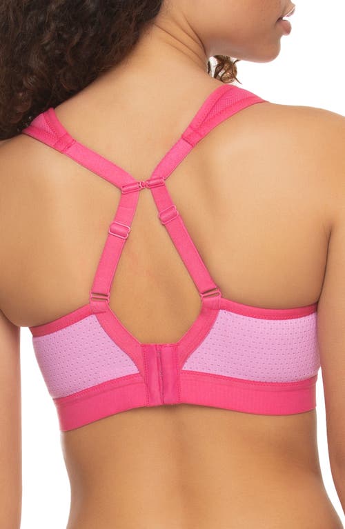 Shop Felina Unity Cushioned Sports Bra In Cyclamen Pop