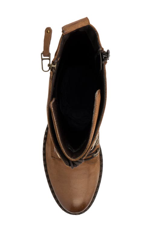 Vintage Foundry Henrietta Tall Leather Lace-up Boot In Tan
