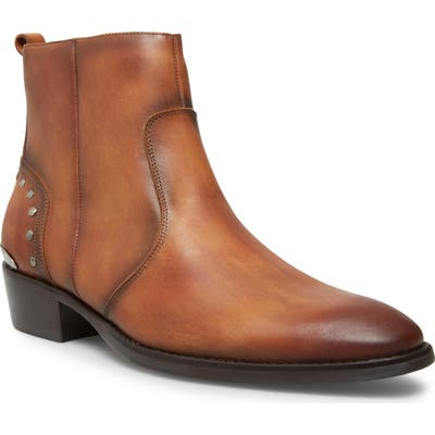 Steve Madden Bennet Zip Boot- Brown