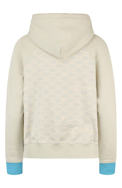 Off-white Monogram Crop Hoodie In Green