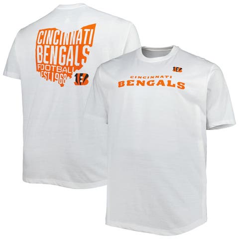 Men's Antigua White Cincinnati Bengals Logo Victory Pullover Hoodie