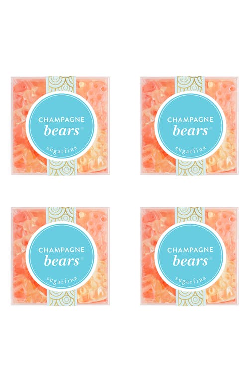 sugarfina Champagne Bears Set of 4 Candy Cubes in Blue at Nordstrom