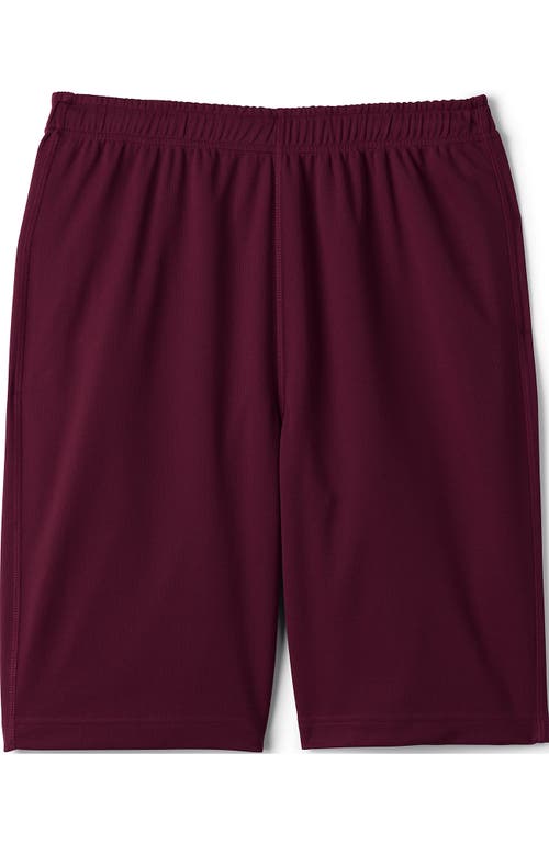 Shop Lands' End School Uniform  Mesh Gym Shorts In Burgundy