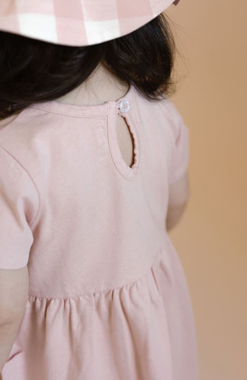 Shop Pehr Playground Organic Cotton Dress In Soft Peony