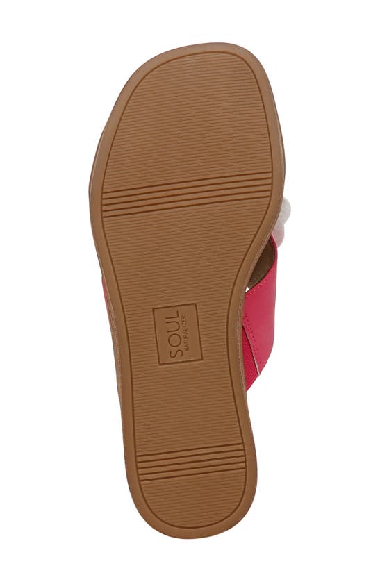 Shop Soul Naturalizer Joyful Slide Sandal In Pink Flash Faux Leather