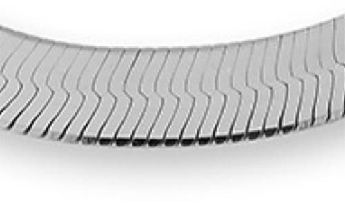 Glaze Jewelry Herringbone Chain Anklet In Silver