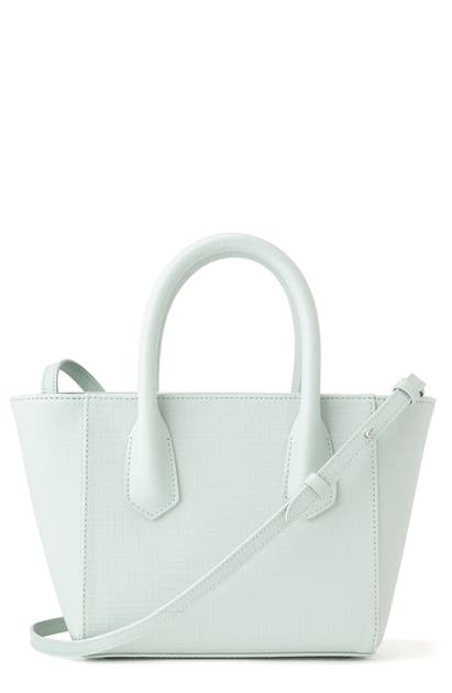 Dagne Dover Petite Signature Coated Canvas Tote In Moon Mist