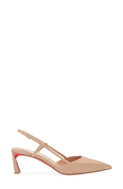 Shop Christian Louboutin Condoraline Pointed Toe Slingback Pump In Blush/lin Blush