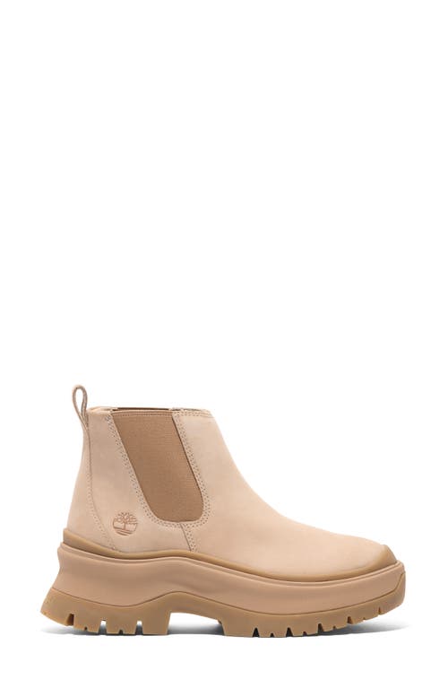 Timberland Roxie Lane Chelsea Boot In Light Beige Nubuck