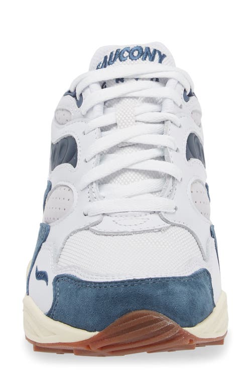 Shop Saucony Grid Shadow 2 Ivy Prep Sneaker In White/navy