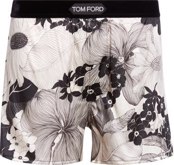 Floral Stretch Silk Boxers