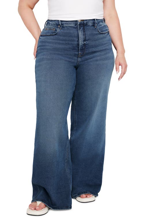 Shop Good American Good Skate Straight Leg Jeans In Indigo394