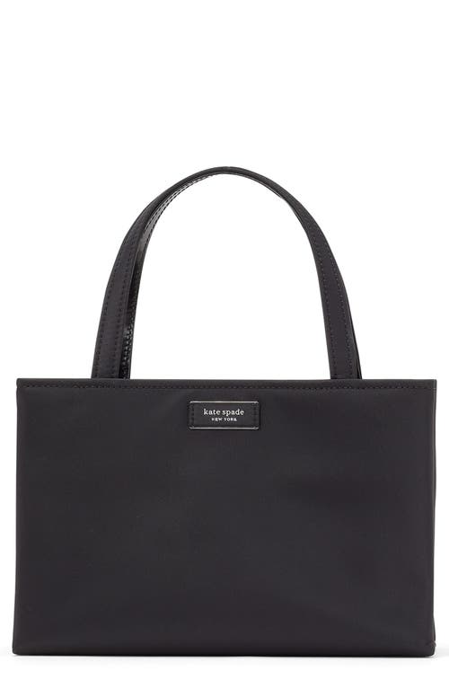 small sam icon convertible recycled nylon tote in Black