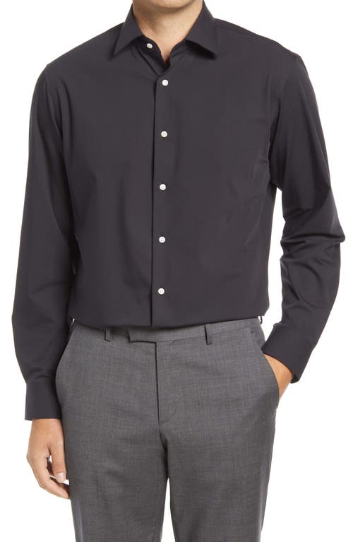 Nordstrom Tech-Smart Traditional Fit Dress Shirt in Black at Nordstrom, Size 14.5 - 32