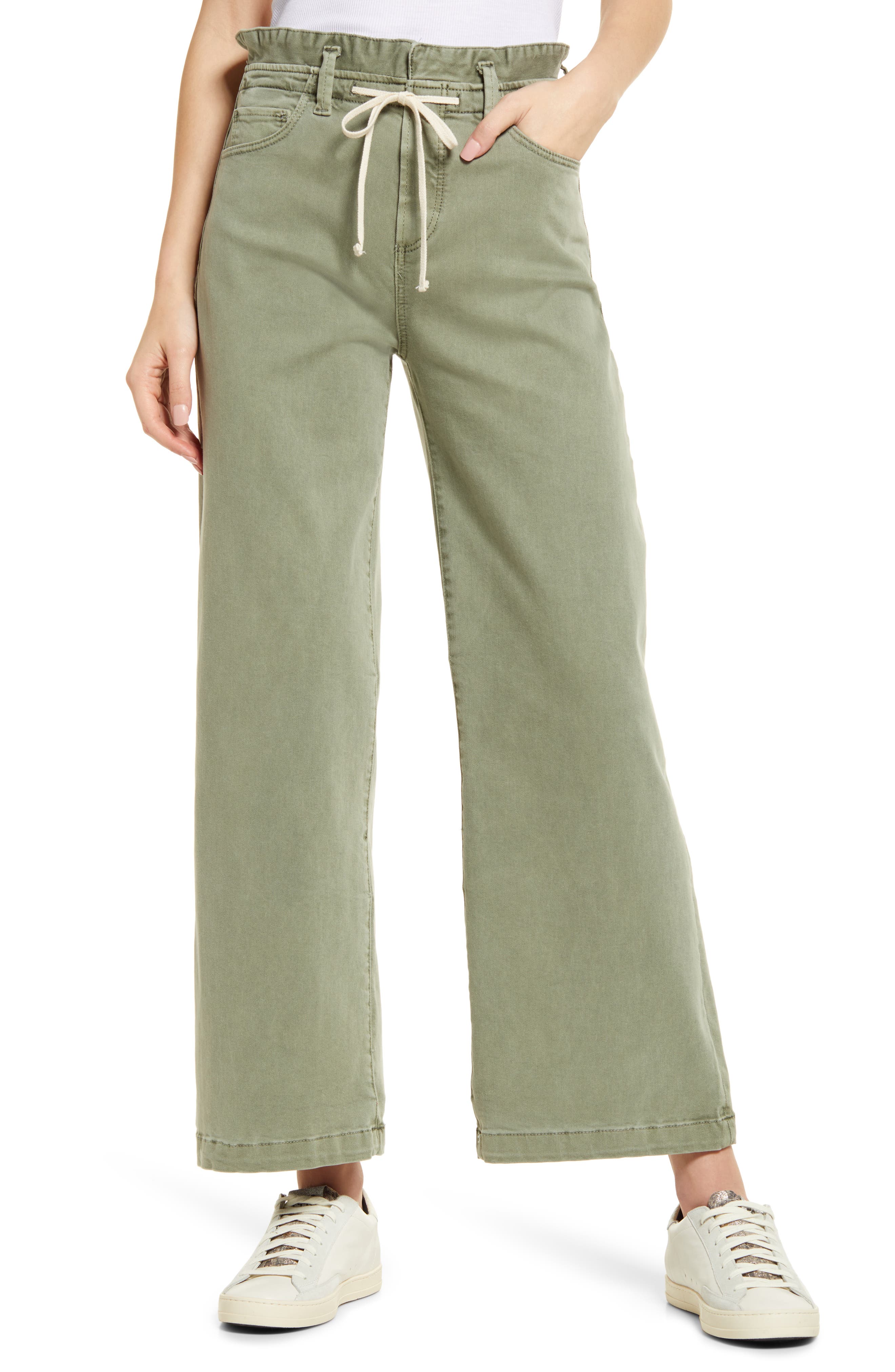 PAIGE Carly High Waist Ankle Wide Leg 