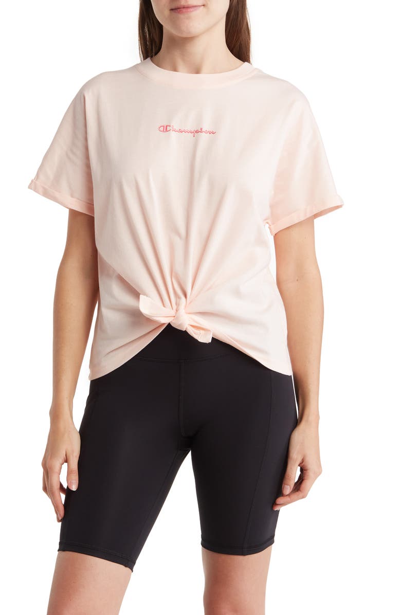 Front tie hot sale t shirt