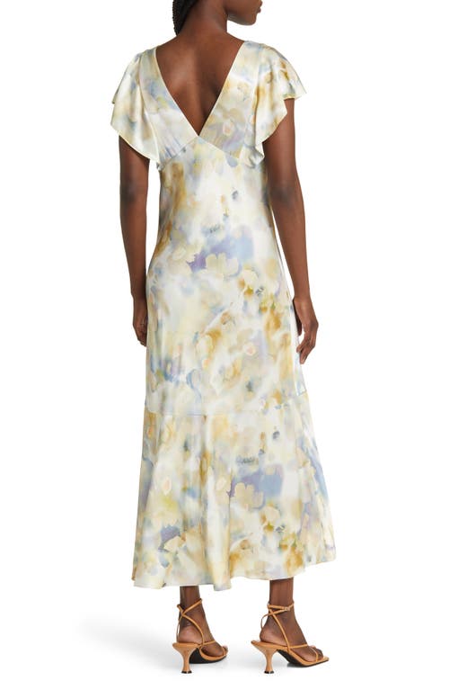 Rails Dina Flutter Sleeve Midi Dress In Diffused Blossom