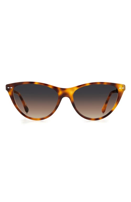 Isabel Marant 58mm Gradient Cat Eye Sunglasses in Havana /Gray Brown at Nordstrom