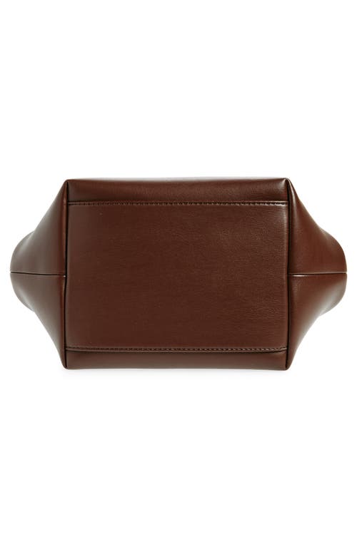 Ganni Borsa A Mano Bou Bag Small Chocolate Fondant In Chocolate Fondant