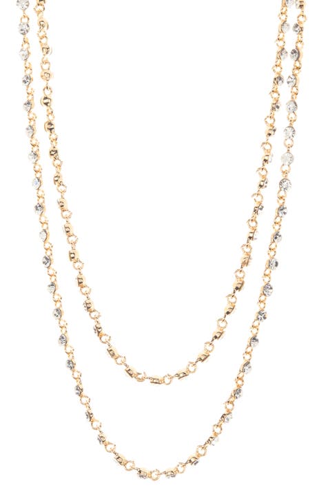 Crystal Layered Necklace