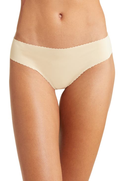 La Perla Women Underwear Panty Nude Seamless Full Cut Ladies Brief Beige  New