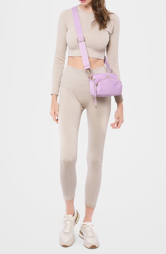 Aimee Kestenberg Nylon Camera Crossbody Bag In Purple