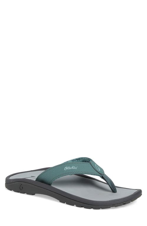 Olukai Ohana Flip Flop In Star Pine/sharkskin