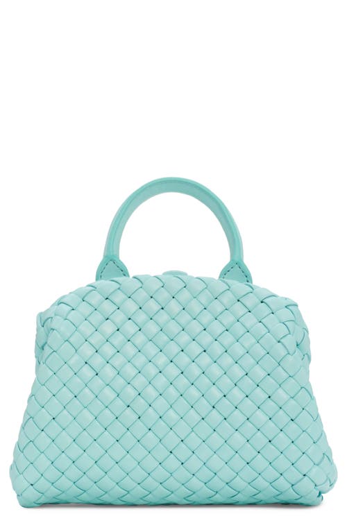 Bottega Veneta Mini Intrecciato Leather Top Handle Bag in 3927 Celadon-Gold at Nordstrom