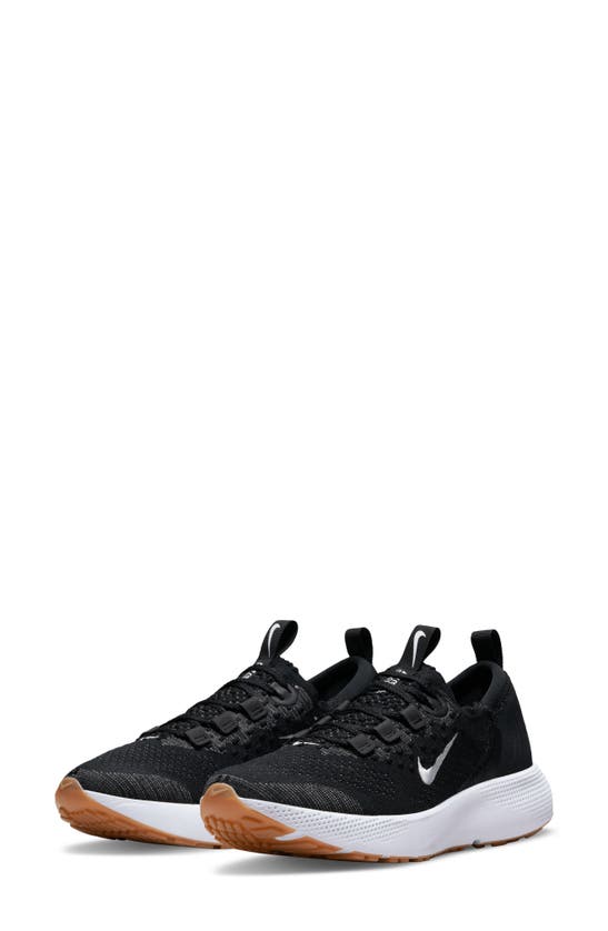 Nike Escape Run Flyknit Running Shoe In Black/ Iron Grey/ Brown