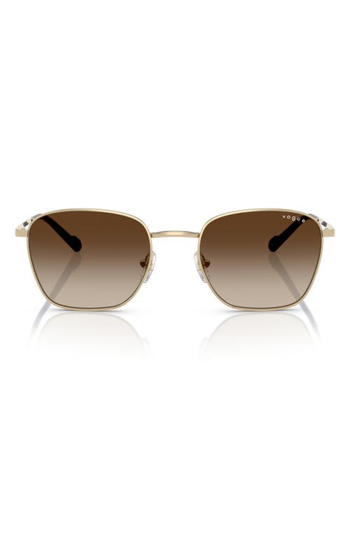 Vogue 53mm Pillow Sunglasses In Pale Gold