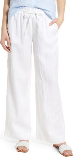 Tommy Bahama Floral Flirtini Two Palms High-Rise Linen Easy Pants