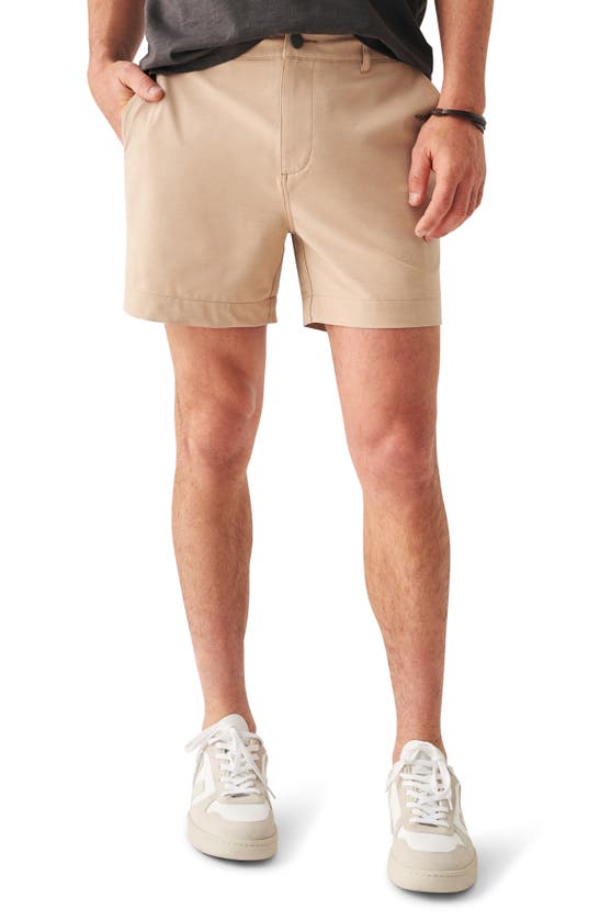 Shop Faherty Belt Loop All Day 5-inch Shorts In Khaki
