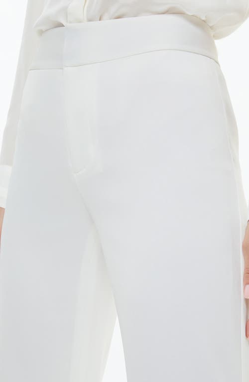 Shop Alice And Olivia Alice + Olivia Andrew Slim Bootcut Pants In Off White