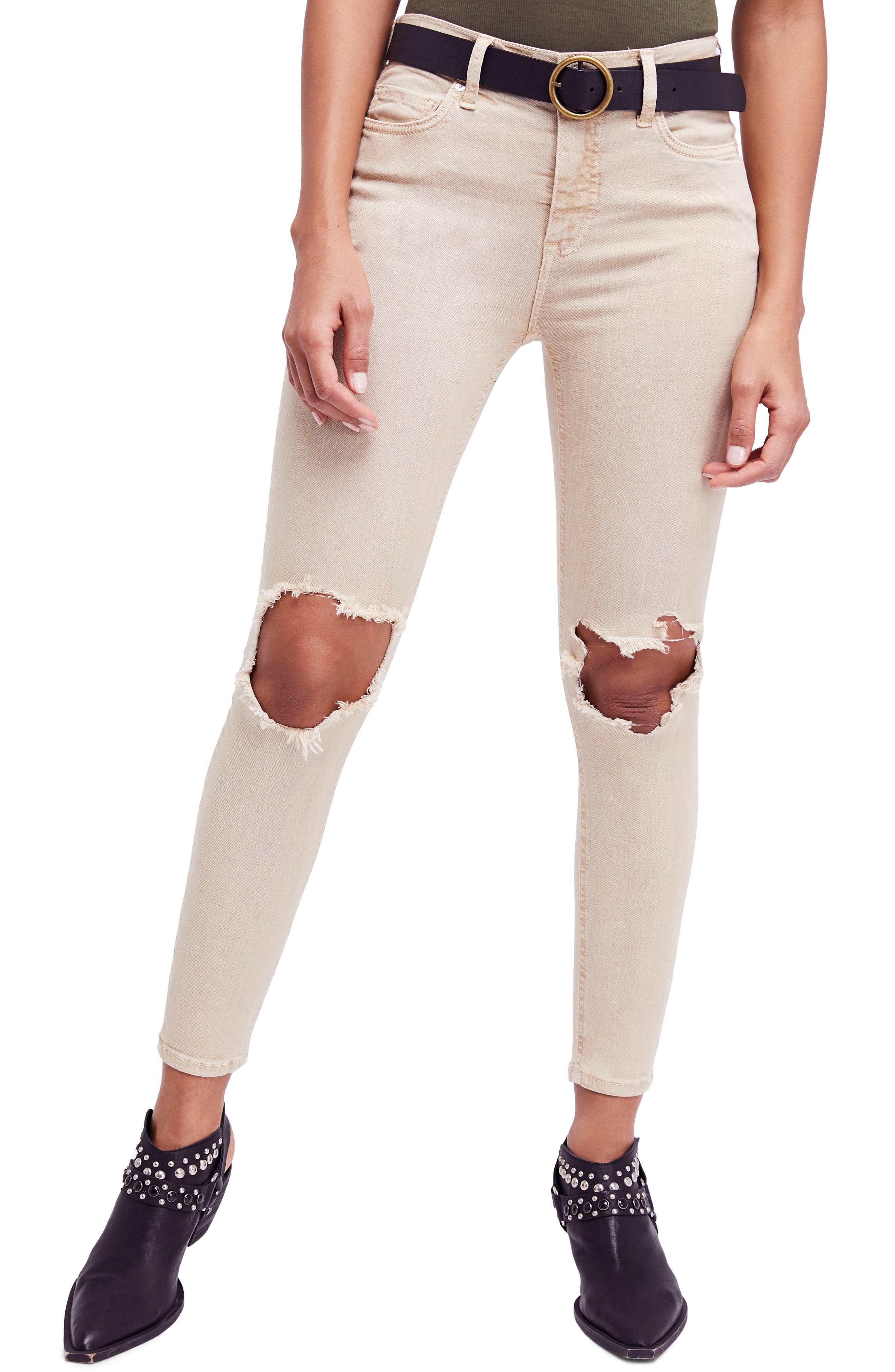 free people busted knee