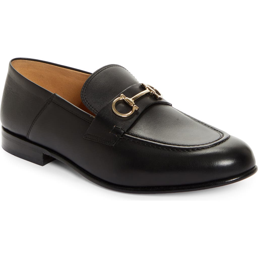 Ferragamo Ottone Loafer In Nero Calf