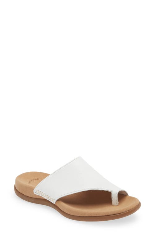 Gabor Slide Sandal in White