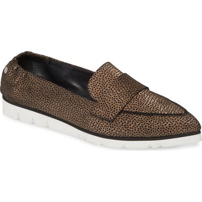 Agl Micro Pointed Toe Loafer - Brown